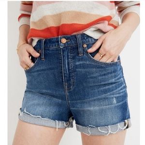 Madewell High-Rise Denim Cutoff in Glenoaks Wash